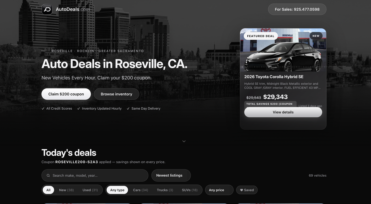 RosevilleAutoDeals.com