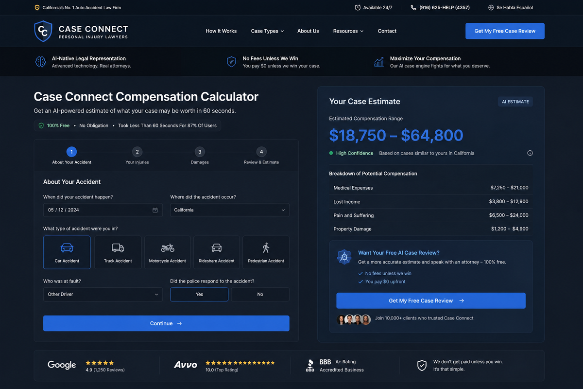 Auto Accident Case Calculator