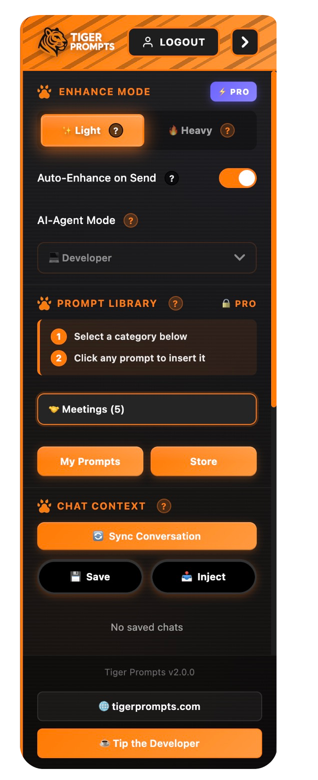 Tiger Prompts